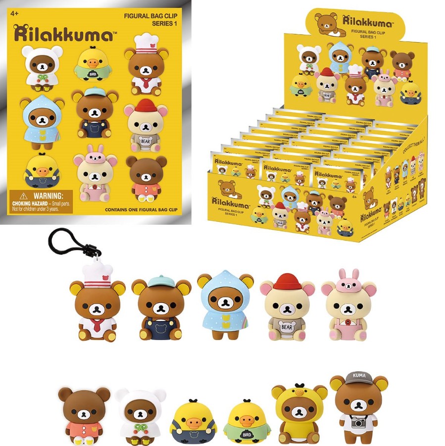 San-X Rilakkuma 3D Figural Bag Clip - Random Pick