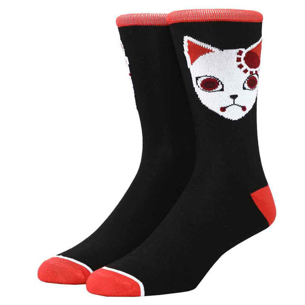 Demon Slayer Fox Mask Crew Socks