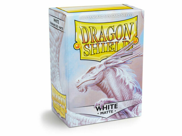Dragon Shield - White - Matte Standard Size Card Sleeves (100ct)