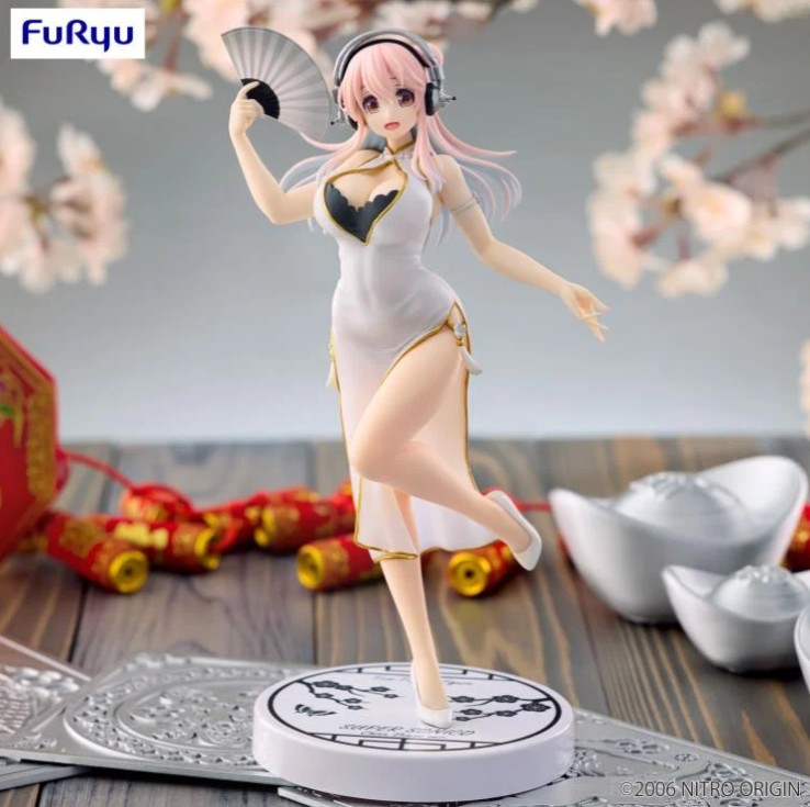 Super Sonico Figure, White Dress, Trio Try It, Furyu