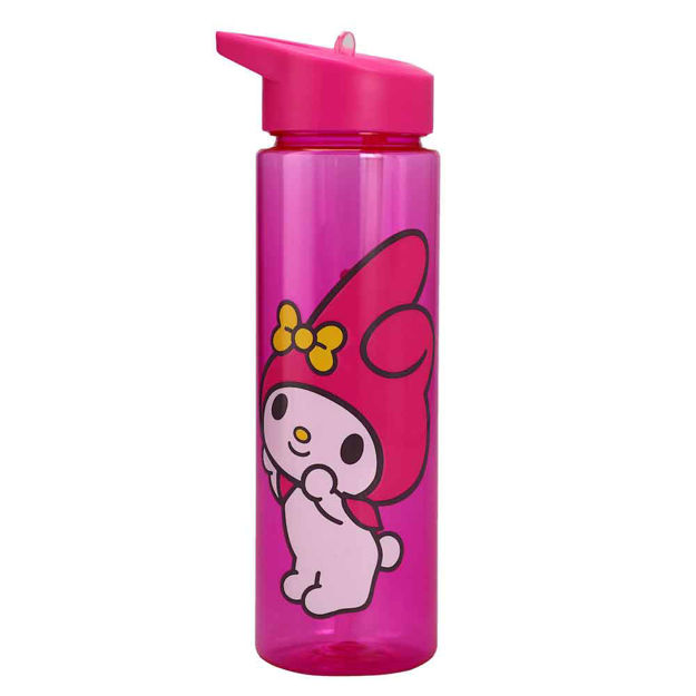 My Melody Water Bottle, Clear Plastic, 24 Ounce, Pink, Sanrio