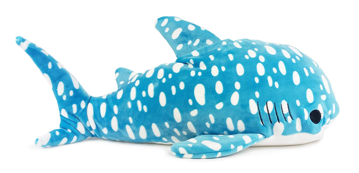 Aquarium Collection Whale Shark Plush Toy Blue White Dot BIG Size 20 Inches