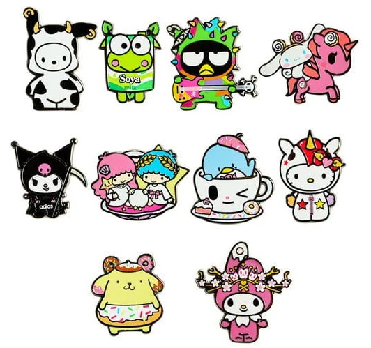 Tokidoki Hello Kitty Enamel Pin Random Blind Box