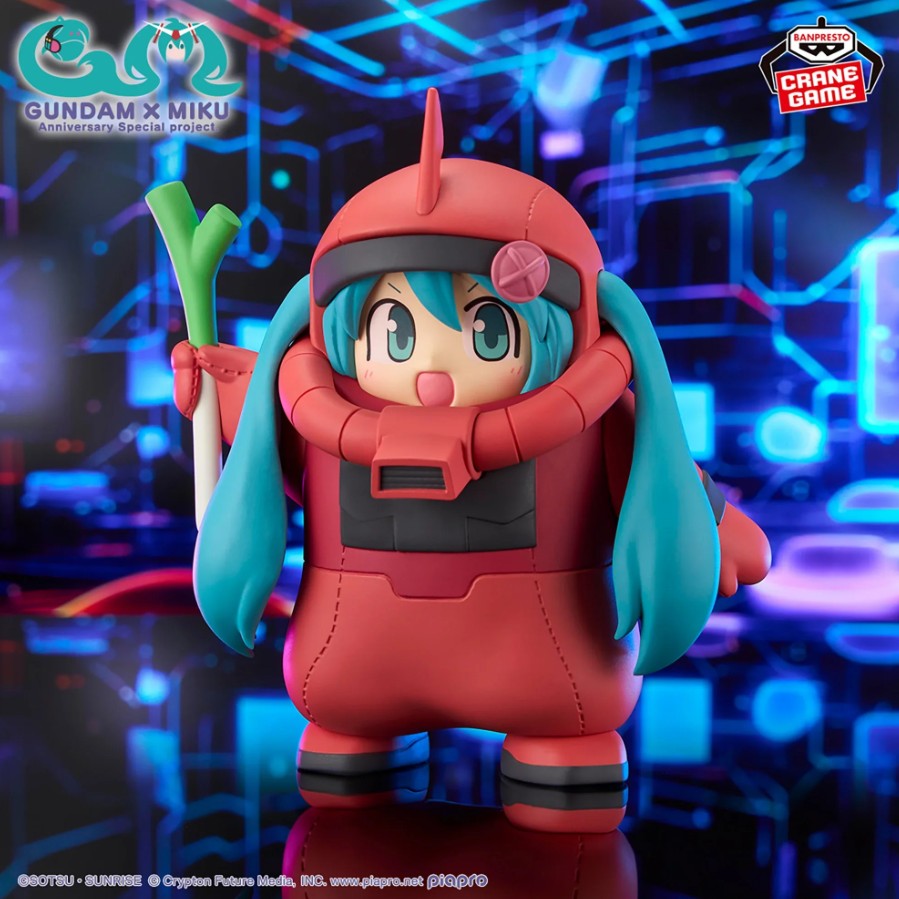Hatsune Miku X Gundam Figure, Red Ver., Anniversary Special Project, Banpresto