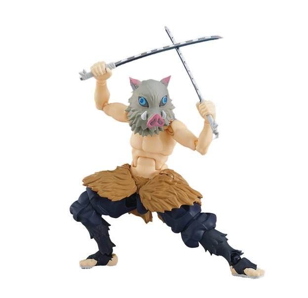 Inosuke Hashibira Figure, Figma 533, Demon Slayer, Kimetsu no Yaiba, Max Factory