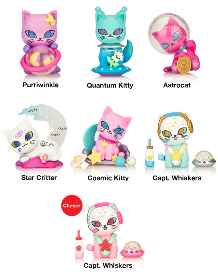 Tokidoki Galactic Cats Random Blind Box Figure