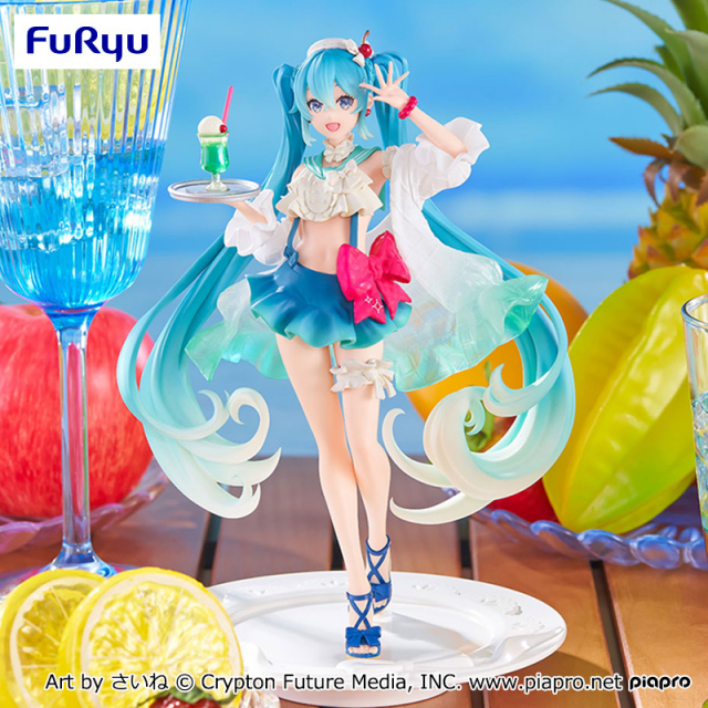Hatsune Miku Figure,  EXCEED Creative Figure, Sweet Sweets Melon Soda Float, Vocaloid, Furyu