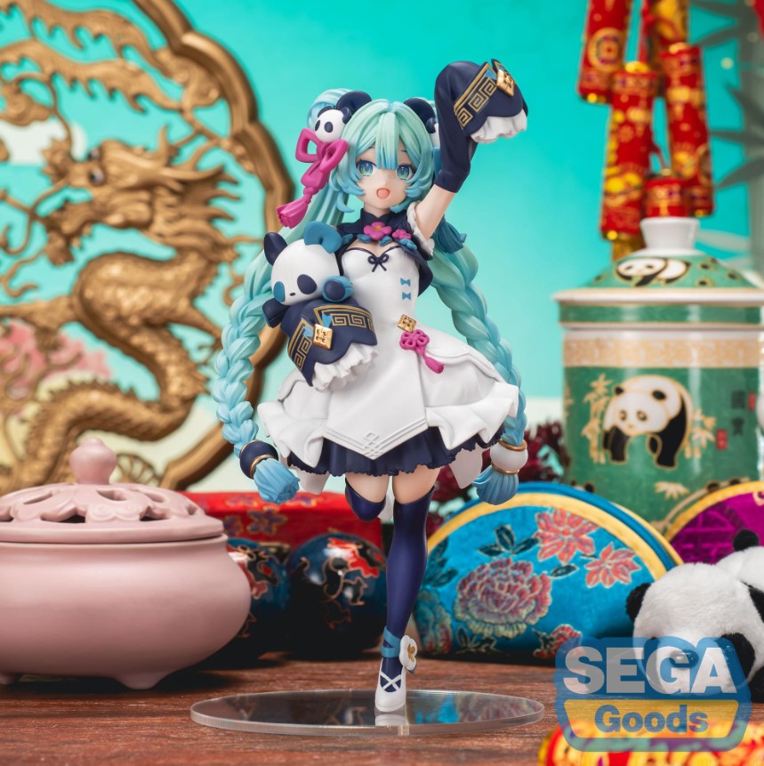 Hatsune Miku Figure with Panda, Luminasta, Modern China Ver., Vocaloid, Sega