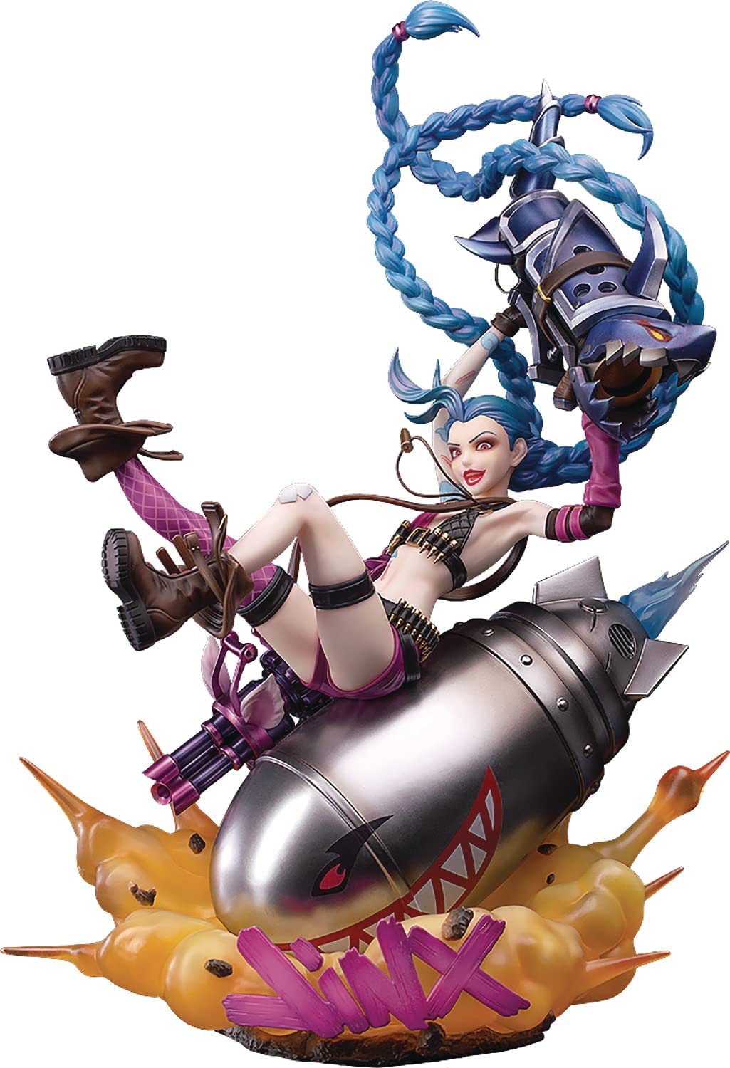 Jinx Figure, 1/7 Scale Pre-Painted Statue, League of Legends, Myethos