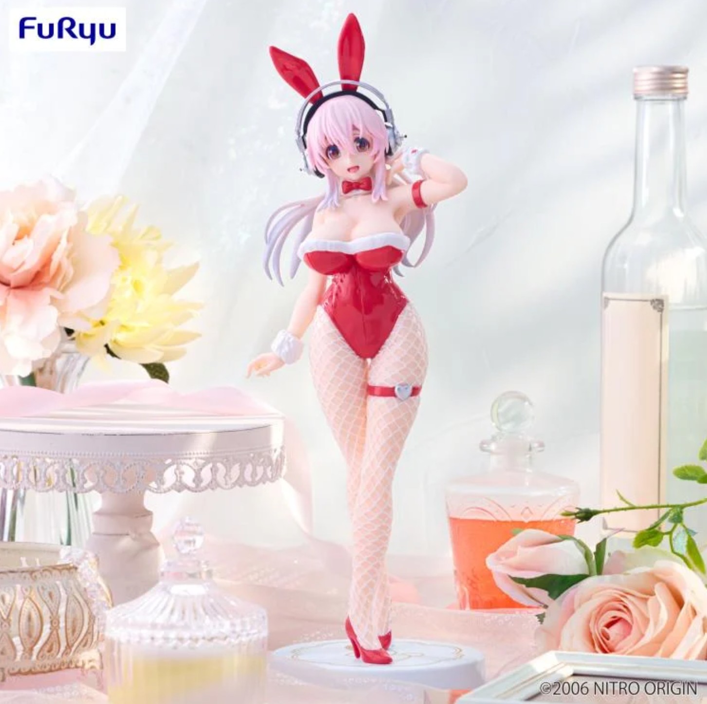 Super Sonico Figure, BiCute Bunnies, Red Bunny Outfit Ver 2, Furyu