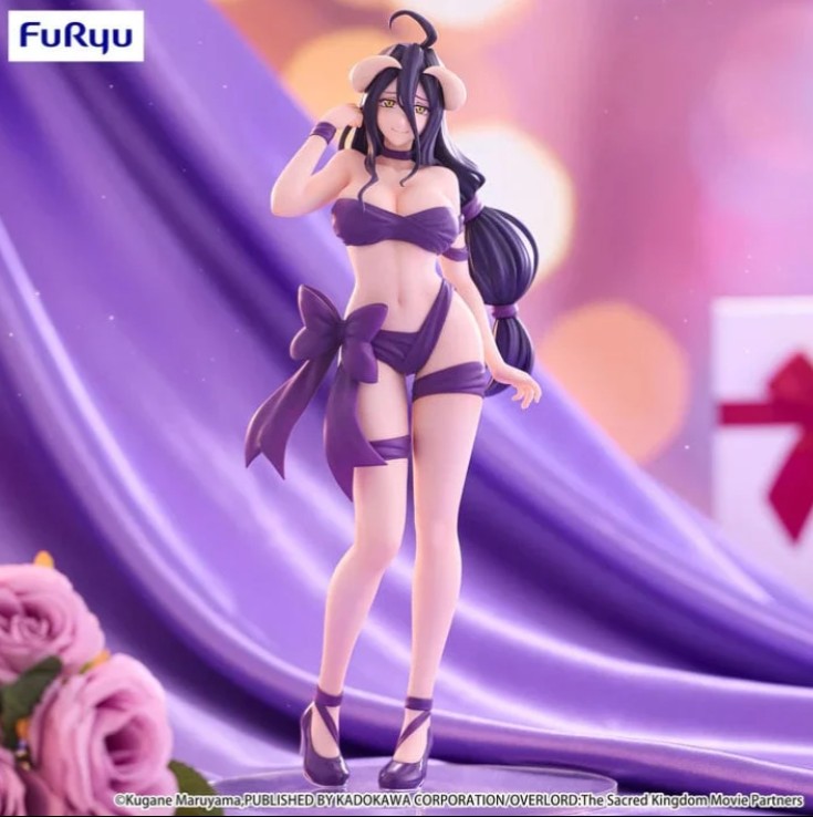 Albedo Figure, Bicute Bunnies, Purple Ribbon, Overlord, Furyu