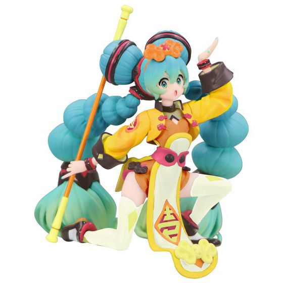 Hatsune Miku Noodle Stopper Figure, Chinese Dress, Yellow ver, Vocaloid, Furyu