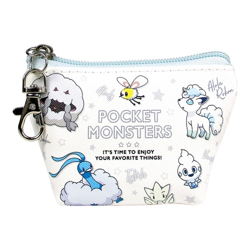 Pokemon Pocket Monster Triangle Mini Pouch White