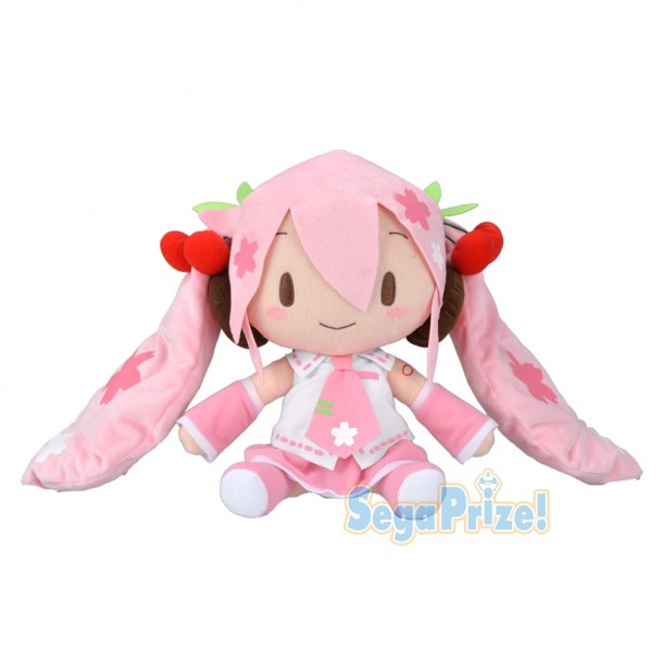 Vocaloid Hatsune Miku Cherry Blossoms Sakura Miku Plush Doll 11 Inches Big Size Sega