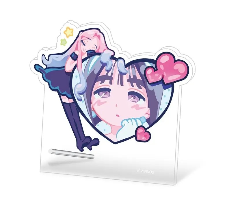 Alien Stage Fruity Heart Mizi & Sua Acrylic Stand