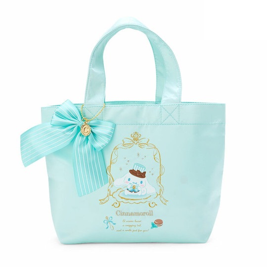 Cinnamoroll Ribbon Handbag Tote Bag Green Sanrio