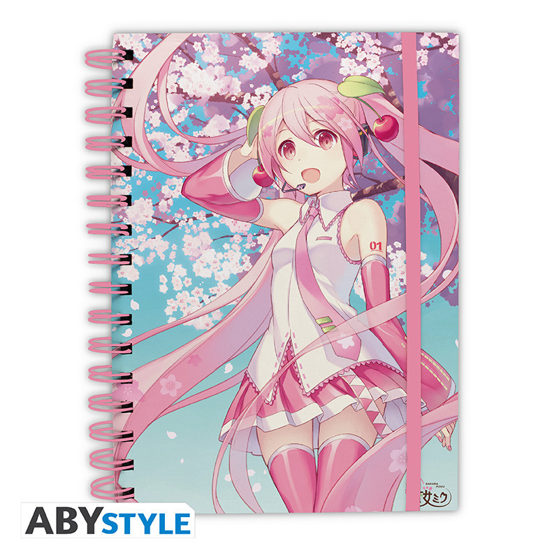 HATSUNE MIKU - Notebook A5 Spiral Cherry Blossom