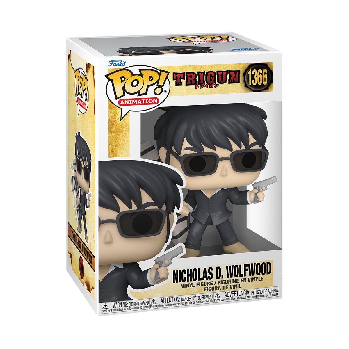 Nicholas D. Wolfwood Figure Trigun Funko Pop 1366