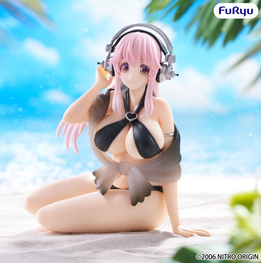 Super Sonico, Noodle Stopper Figure, Black Bikini Ver, Furyu