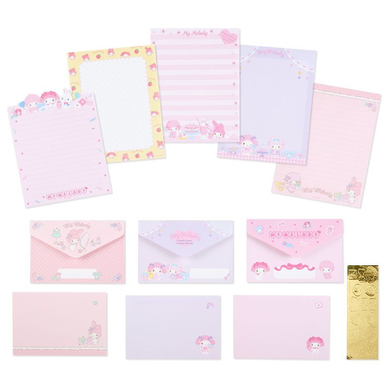 My Melody & My Sweet Piano Letter Set Sanrio