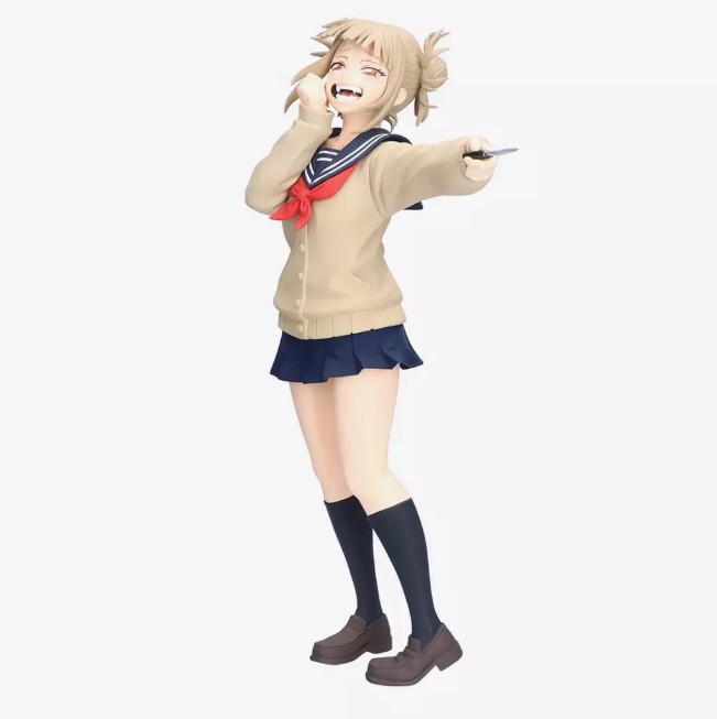 Xinchangda MHA Anime Toga Himiko Figura Toga Himiko Action Character Statue PVC Modello Anime Action Figure da Collezione Desktop Ornamenti 22 CM