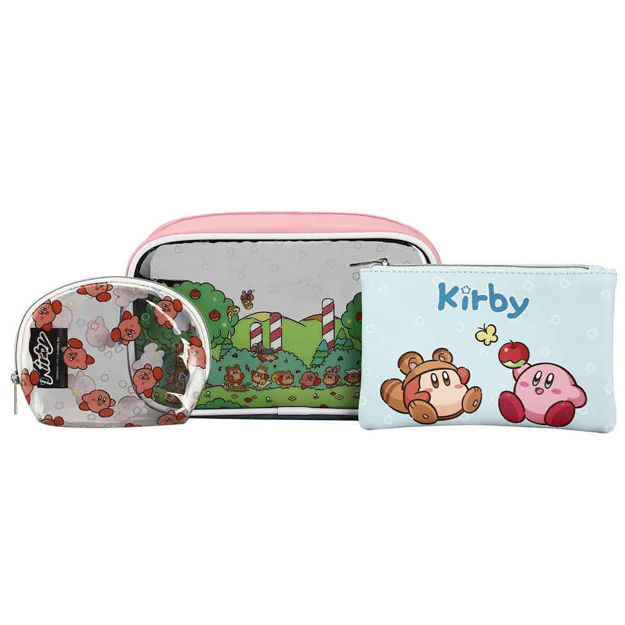 Kirby Travel Cosmetic Bags, Pouches - Set of 3