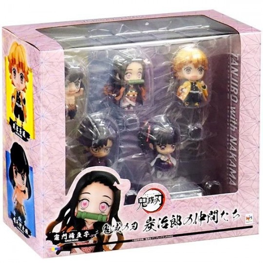 Tanjiro & Friends Mascot Figure Set with Gift, Demon Slayer, Megahouse