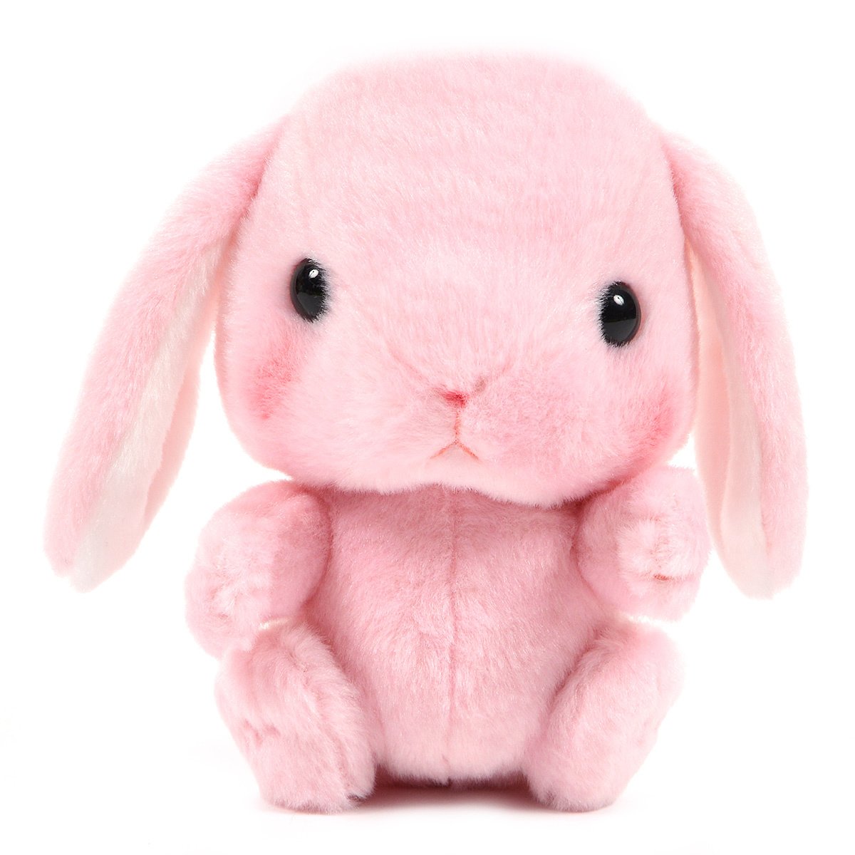 Amuse Bunny Plushie Cute Stuffed Animal Toy Pink 6 Inches