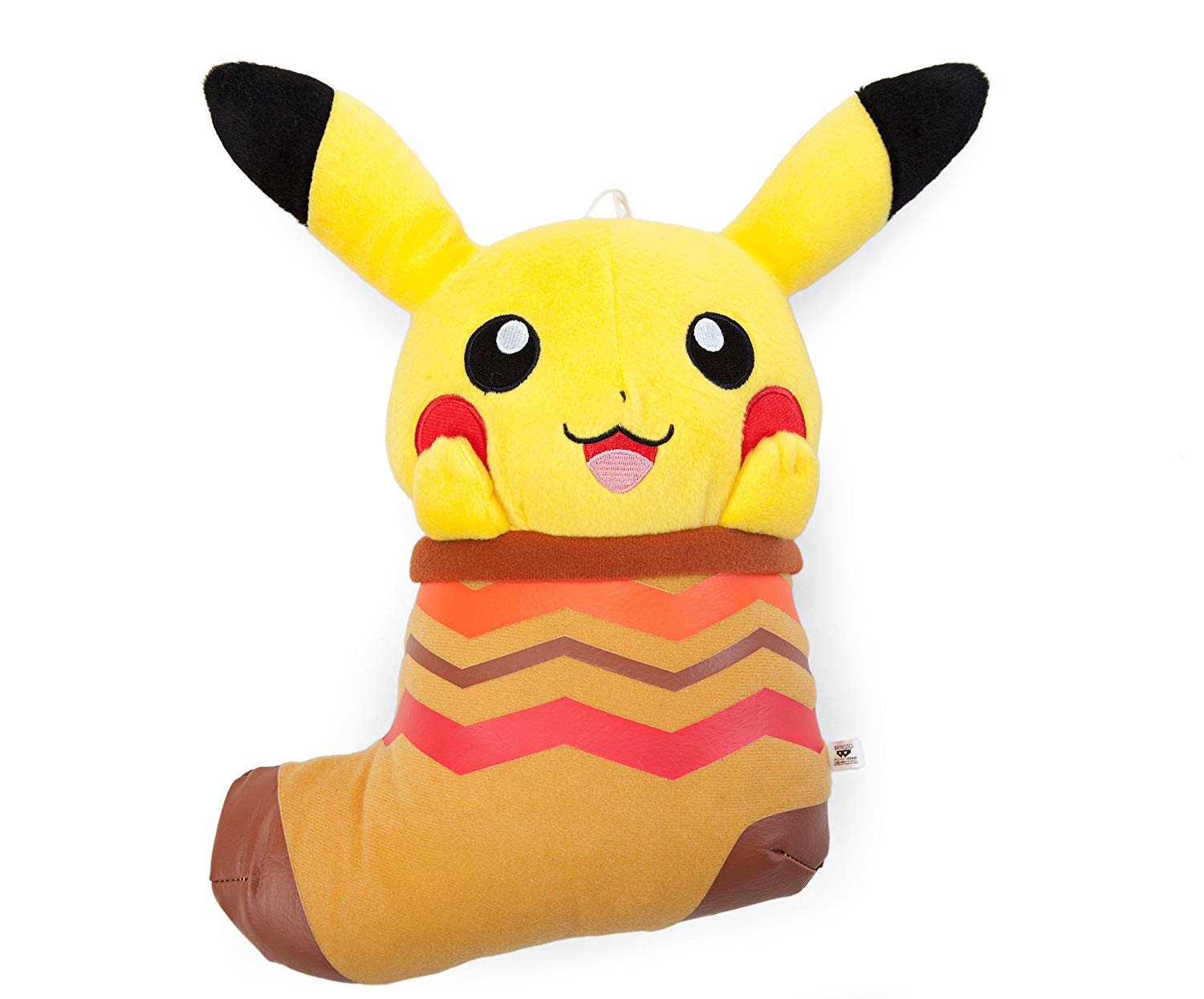 Pokemon Sun & Moon Pikachu In Stocking Plush Doll Pokemikke 10 Inches Banpresto