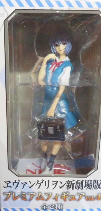 Ayanami Rei Figure, School Uniform Premium Figure, Vol. 4,  Evangelion, Movie Version, Sega