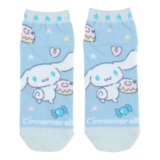 Cinnamoroll Womens Socks One Size 23-25cm Blue Kawaii Style Sanrio