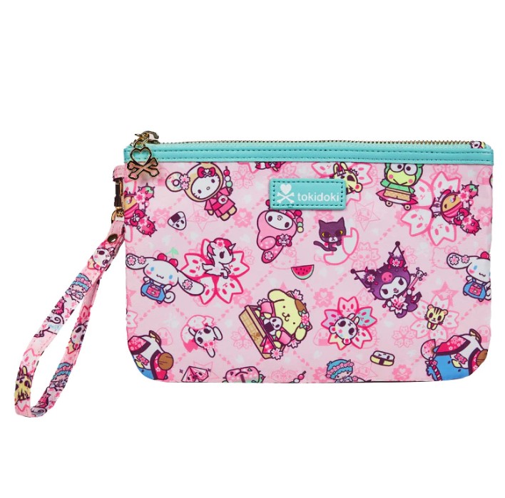 Tokidoki Sakura Hello Kitty & Friends Wristlet Pouch