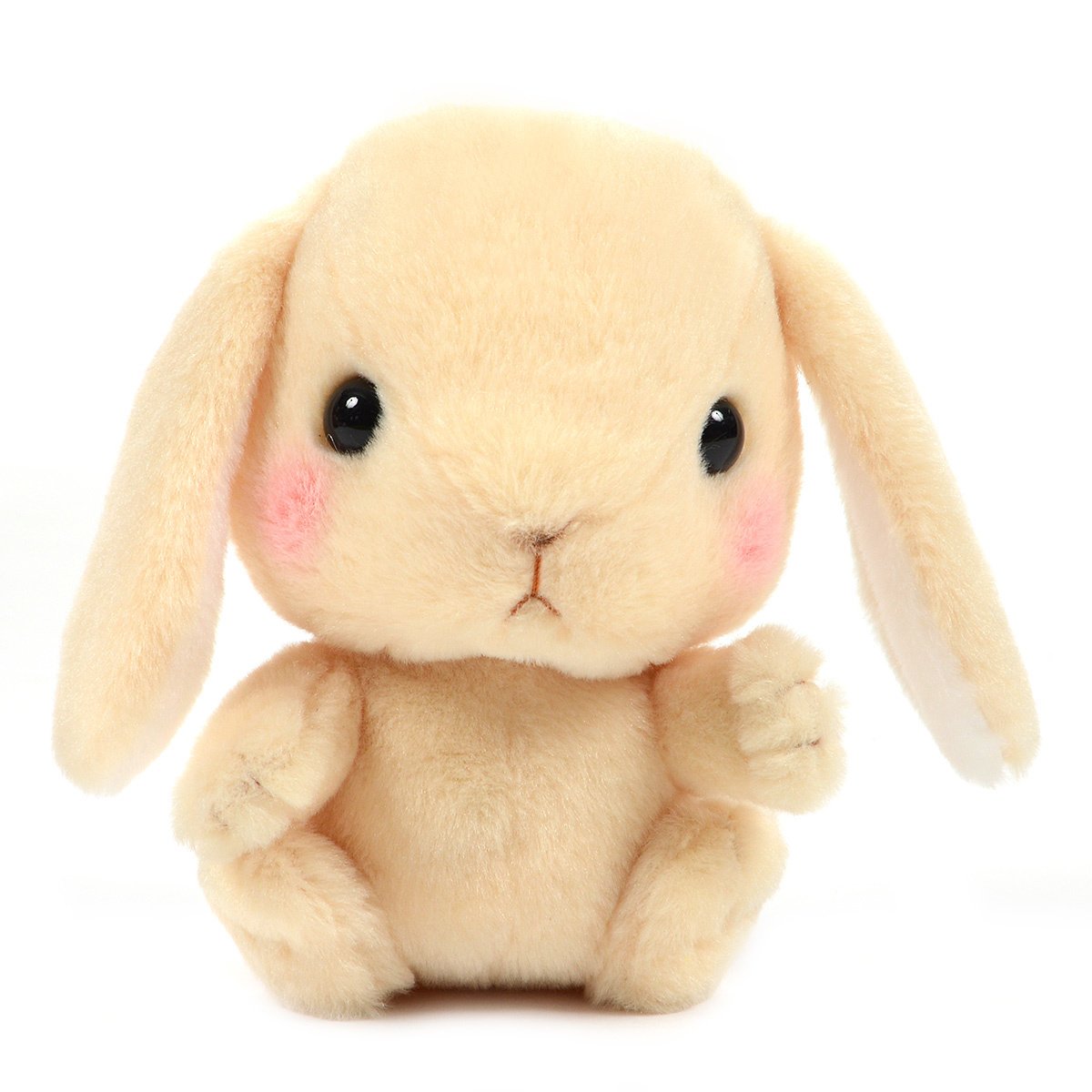 Amuse Bunny Plushie Cute Stuffed Animal Toy Beige 6 Inches