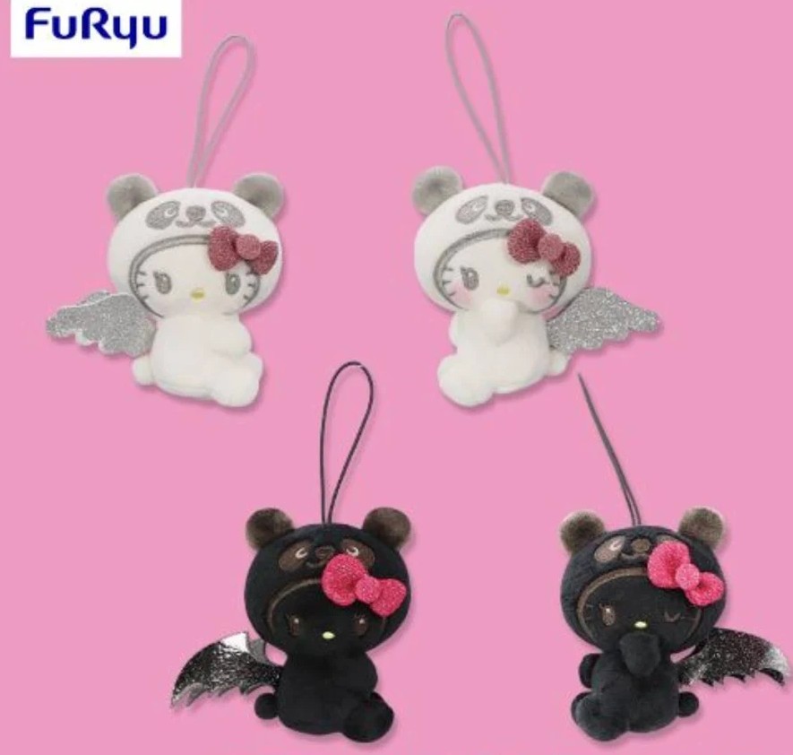 Panda Hello Kitty Little Devil x Angel, 3 Inches, White, Sanrio, Furyu