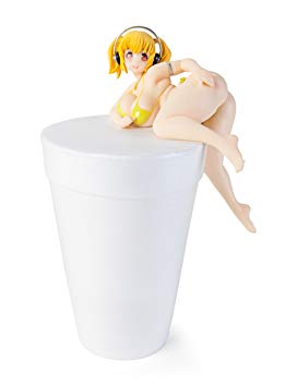 Pochaco Noodle Stopper Figure,  Yellow Swimsuit, Super Sonico, Furyu