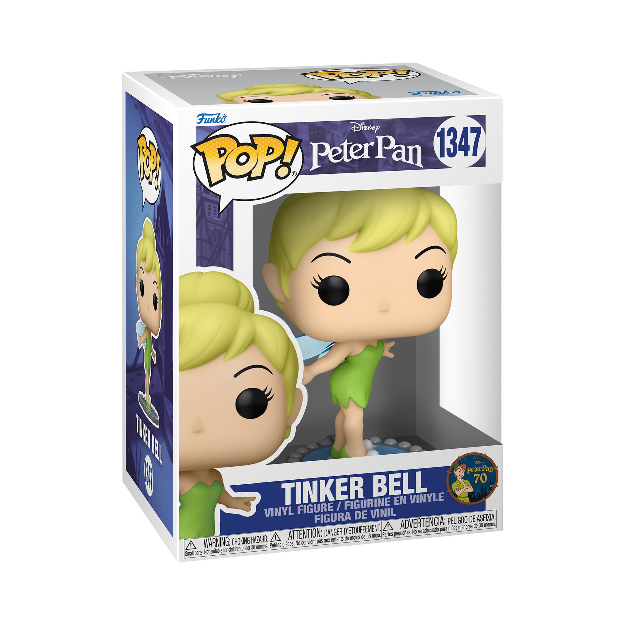 Tinker Bell, Disney, Funko Pop Animation, 3.75 Inches Funko Pop 1347