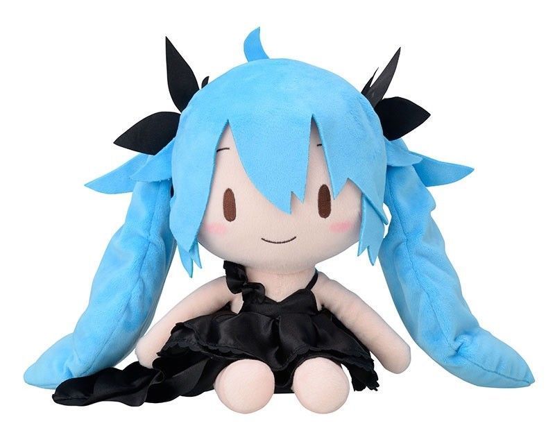 Vocaloid Hatsune Miku Arcade Future Tone Black Dress Seafoam Deep Sea Plush Doll 11 Inches Big Size Sega