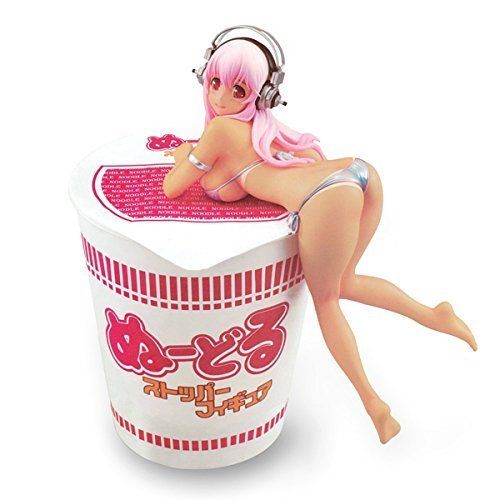 Super Sonico, Noodle Stopper Figure, Silver Swimsuit Ver, Super Sonico, Furyu