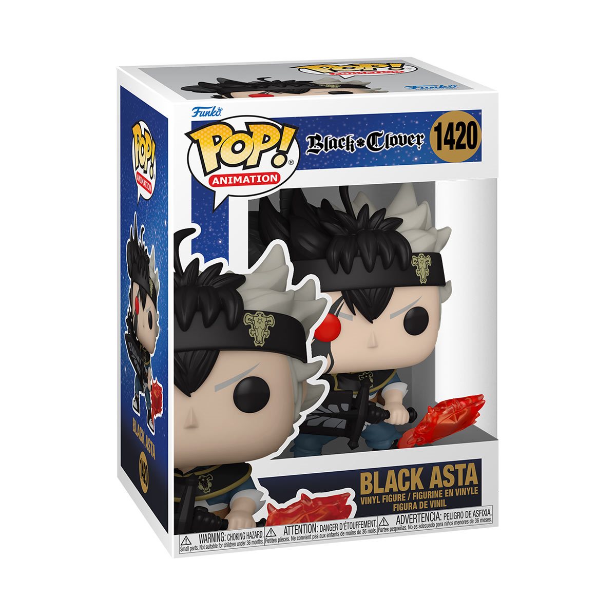 Asta Figure, Black Clover, Funko Pop Animation 3.75 Inches Funko Pop 1420