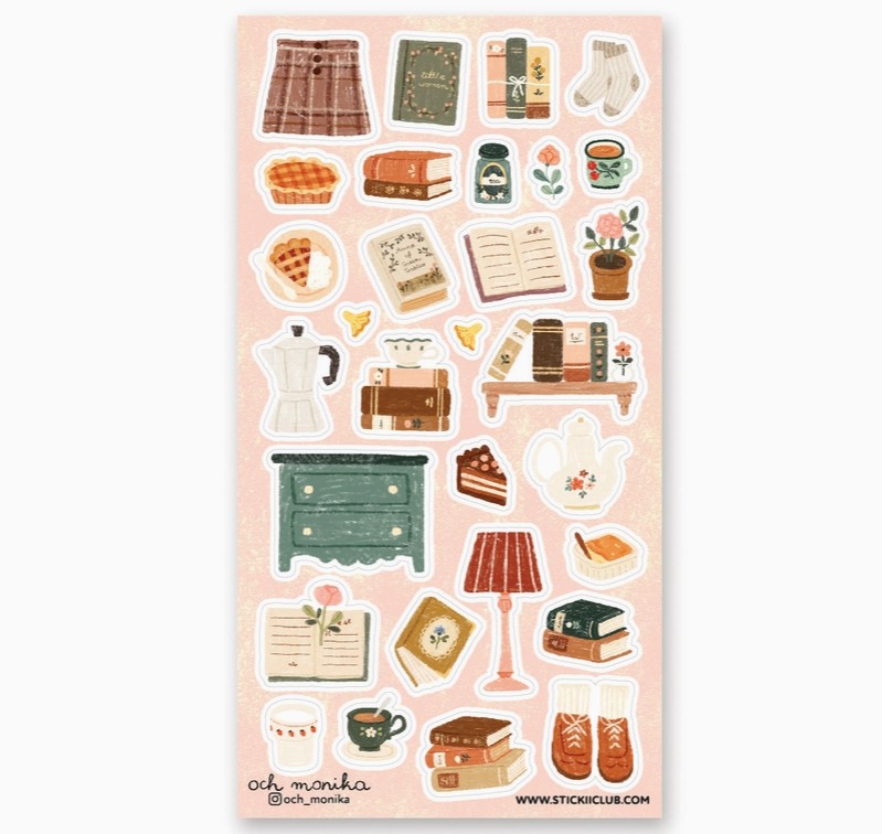 Literary Sanctuary Sticker Sheet