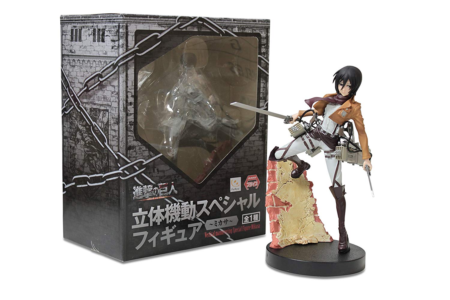 Mikasa Ackerman, Vertical Maneuvering Special Figure, Attack On Titan, Furyu