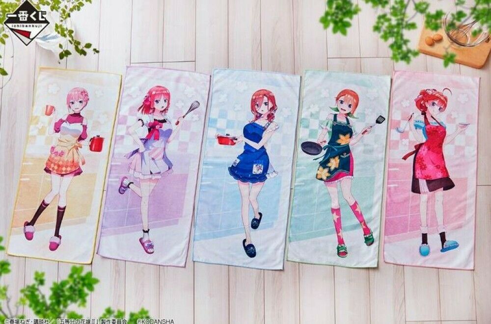 The Quintessential Quintuplets Towel 90cm Ichiban Kuji Prize Random Pick