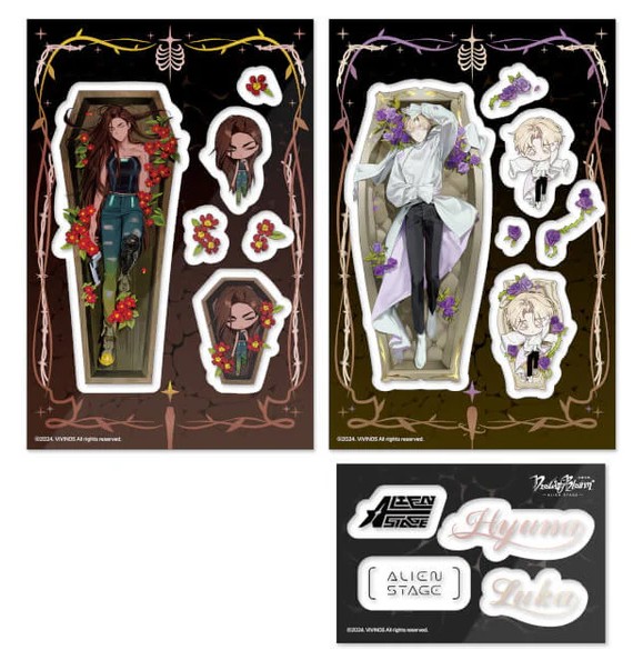 Alien Stage Hyuna & Luka Sticker Sheet