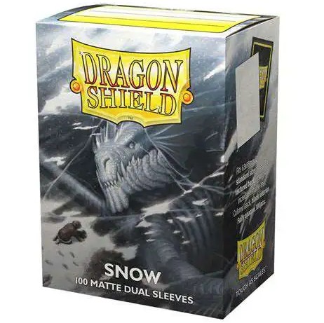 Dragon Shield - White - Matte Dual Sleeves - Card Sleeves (100ct)
