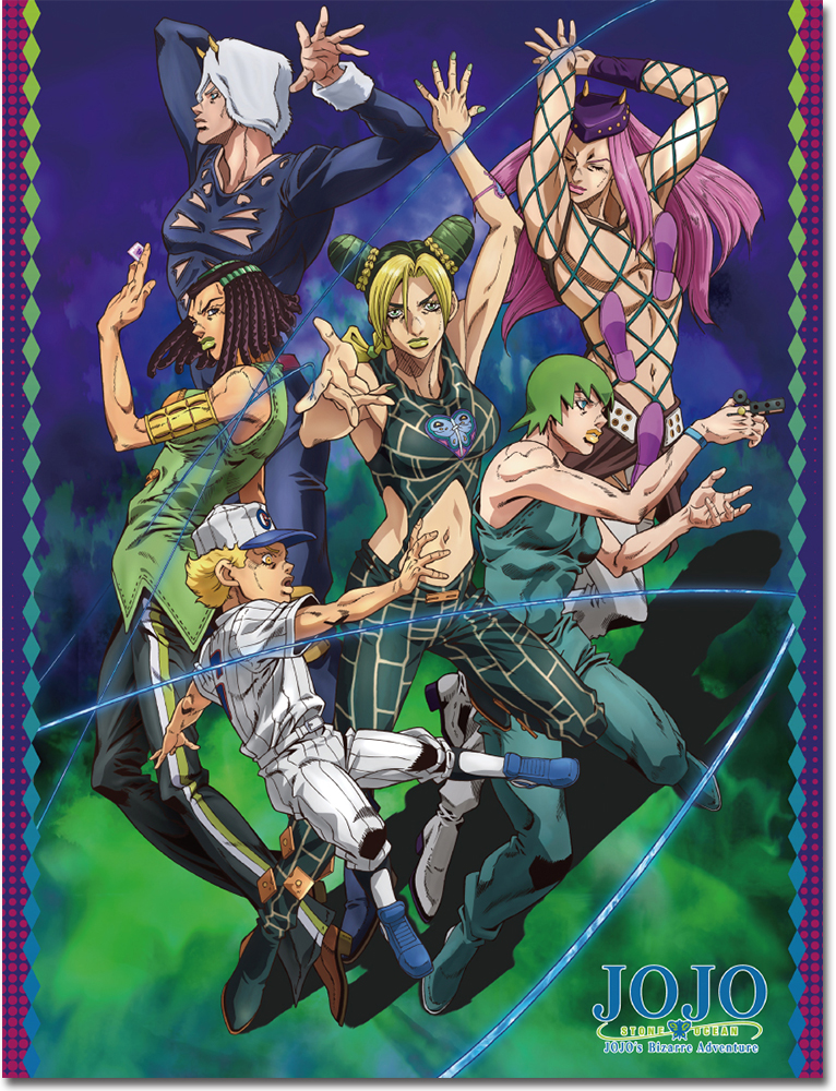 Jojos Bizarre Adventure Stone Ocean Throw Blanket