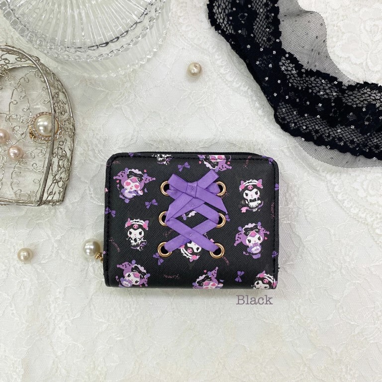 Sanrio Kuromi Mini Wallet Black