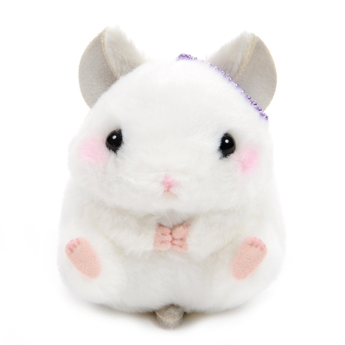 Plush Hamster, Amuse, Coroham Coron, Chira-kun, White, 4 Inches