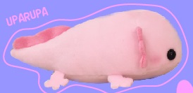 Aquarium Collection Plush Axolotl Plush Keychain Toy Pink 4 Inches