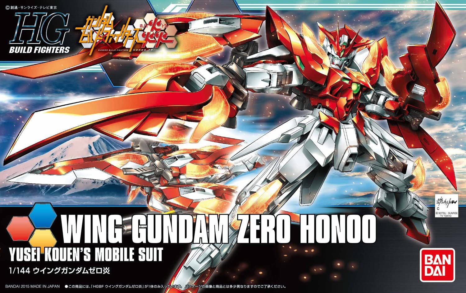 Wing Gundam Zero Honoo Bandai 1/144 HG Fighters