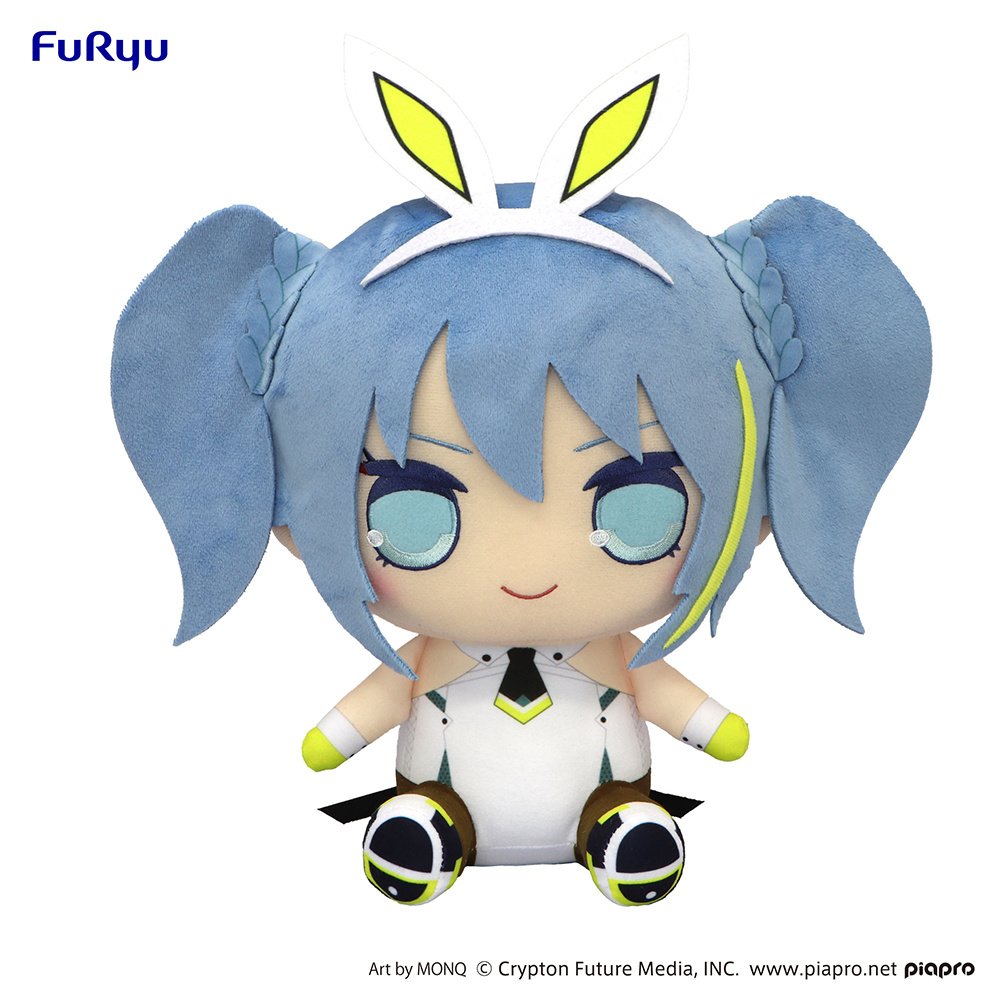 Hatsune Miku Plush Doll, Kyurumaru, Sporty Rabbit, Vocaloid, 9 Inches, Big Size, Furyu
